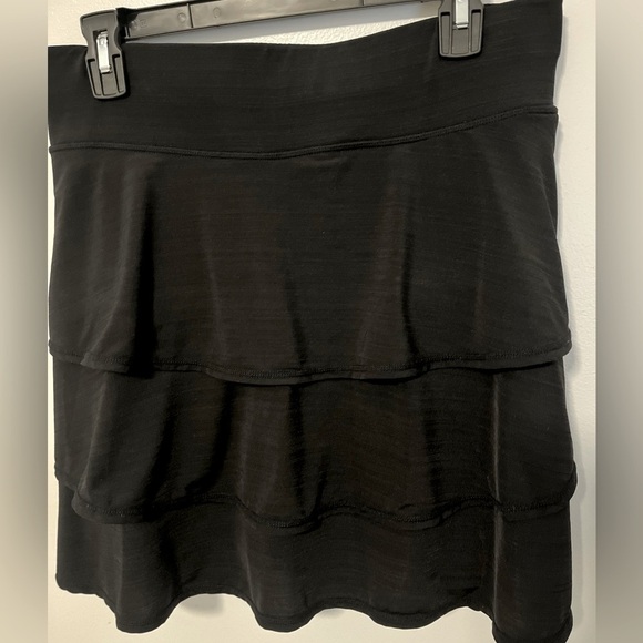 ID Ideology Plus Size Flounce Active Skort 3-Tier Tennis Pickle Ball Black 3x - Picture 1 of 4